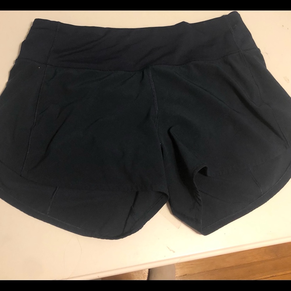 navy blue lulu shorts